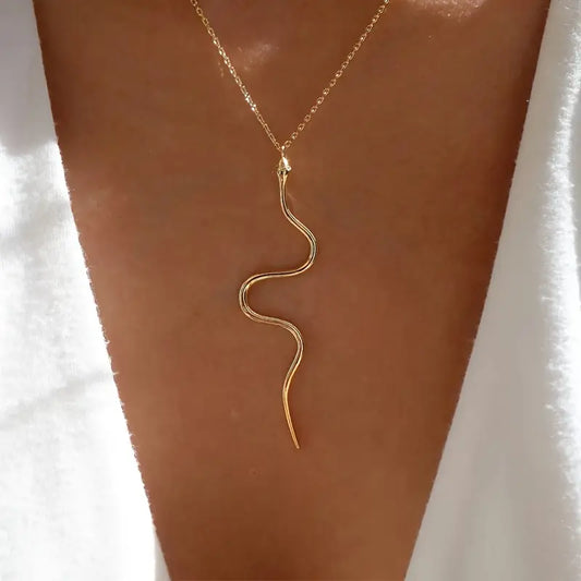 New Snake Necklace Chain Gold