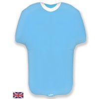 Football Shirt Light Blue and White Supershape Foil Balloon