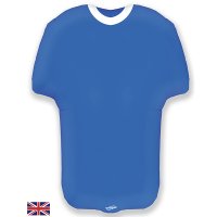 Football Shirt Dark Blue and White Supershape Foil Balloon