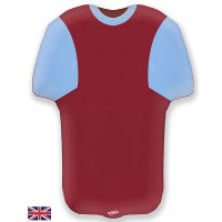 Football Shirt Claret and Blue Supershape Foil Balloon