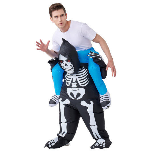 🌟New🌟 Inflatable Ride on Skeleton Costume