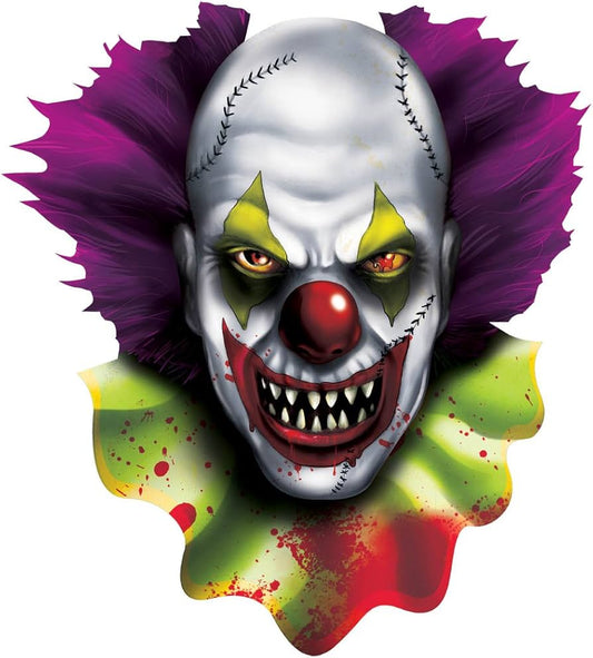 Evil Clown Cutout Decoration