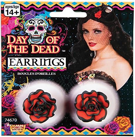 Red Rose Earrings