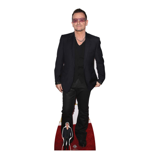 Bono Cardboard Cut Out 167cm