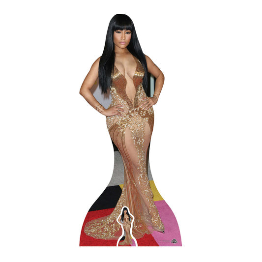 Nicki Minaj Gold Cardboard Cut Out 163cm