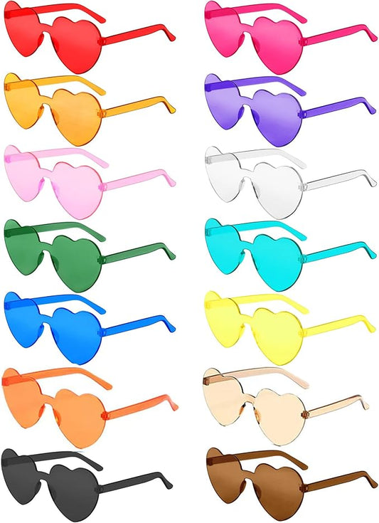 Heart Glasses Coloured