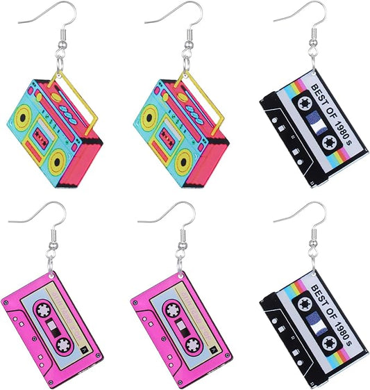 80's Cassette/ Boom Box Earrings