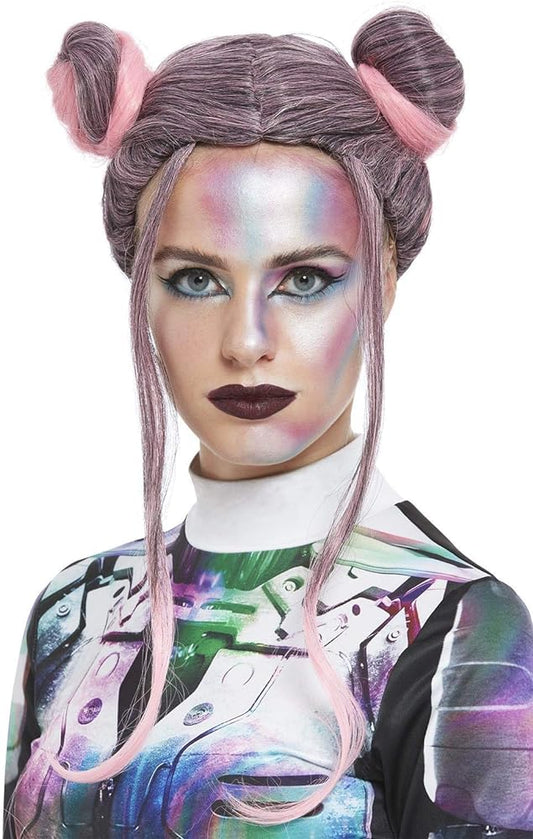 Pink Buns Wig