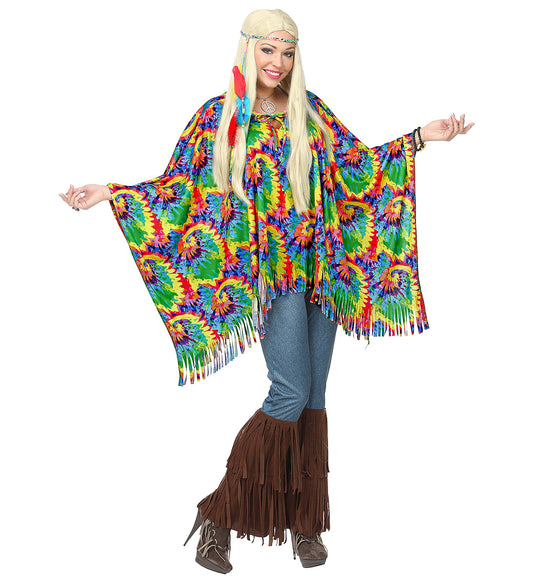 Hippie Poncho and Headband Costume