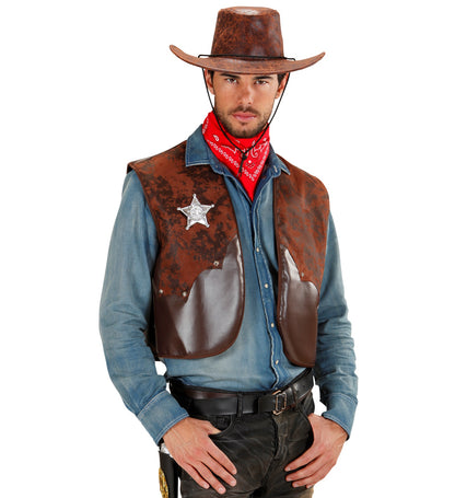 Leather Look Waistcoat