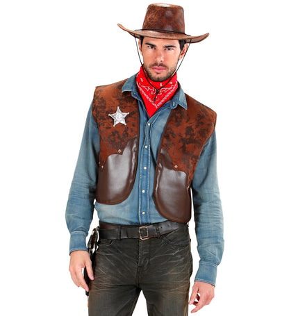 Leather Look Waistcoat