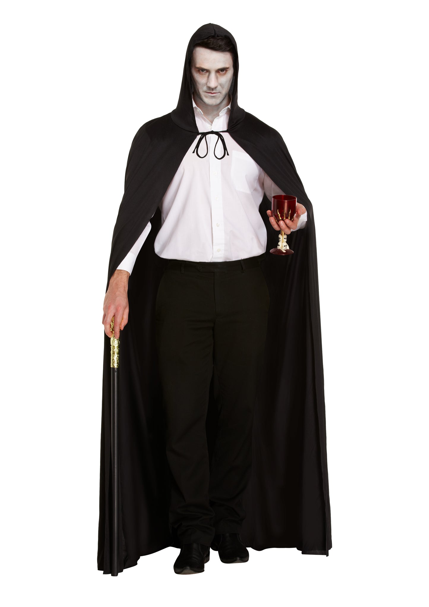 Adult Long Hooded Cape Black