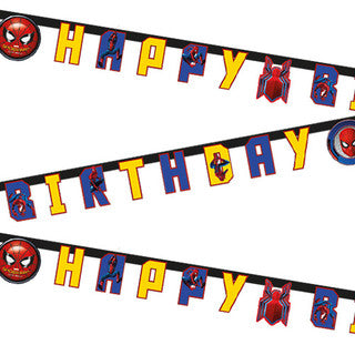 Happy Birthday Spiderman Banner