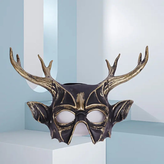 🌟New🌟 Deer Antler Mask Black/ Gold