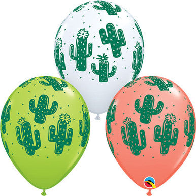 Cactus 11" Latex Balloons 25 Pack (also available in singles)