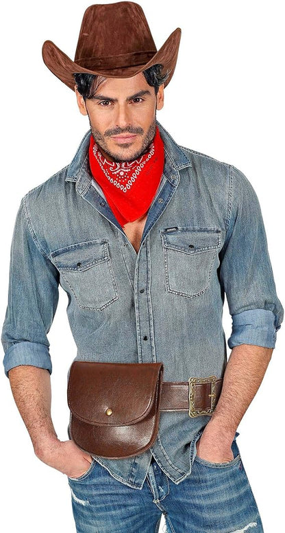 Leather Look Belt with Purse