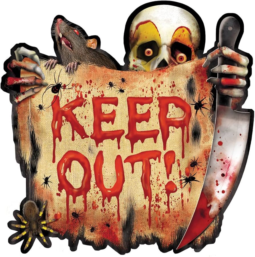 Keep Out Cutout Decoration