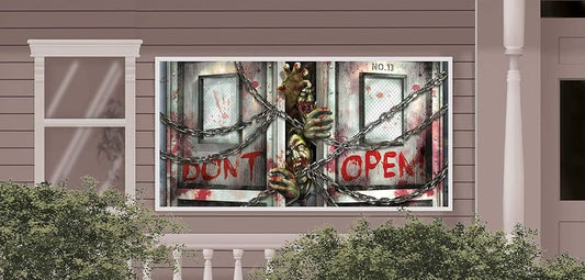 Large Zombie Horizontal Banner Decoration