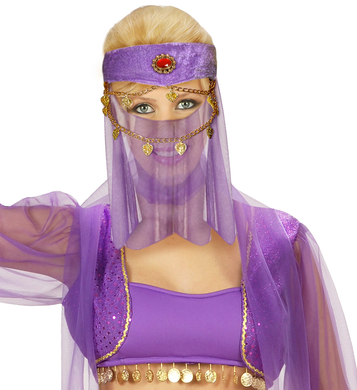 Belly Dancer Headpiece and Veil