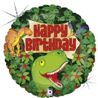 Dinosaur Birthday Holographic 18" Foil Balloon