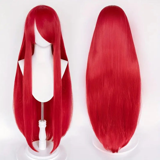 Deluxe Heat Resistant Long Anime Red Wig