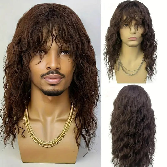 Classic Rocker Wig Brown