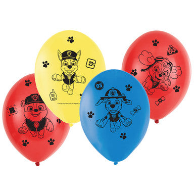 Paw Patrol Pups Latex Balloons 6 Pack