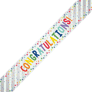 Congratulations Rainbow Banner