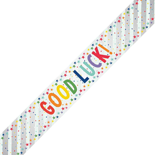 Good Luck Rainbow Banner
