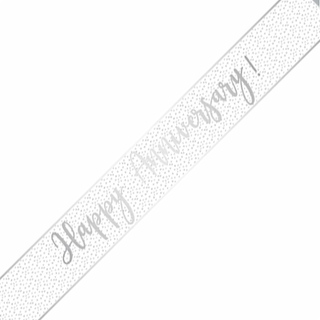 Happy Anniversary Confetti Banner