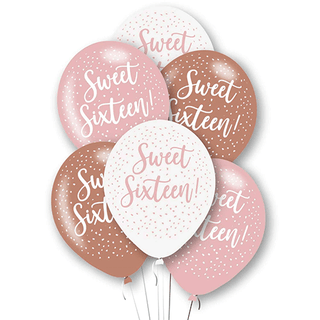 Age 16 Latex Sweet Sixteen - 6 Pack