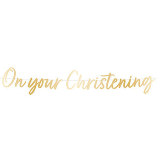 Christening Day Letter Banner