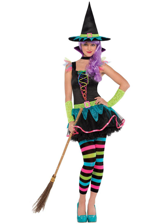 Neon Witch Teen Costume