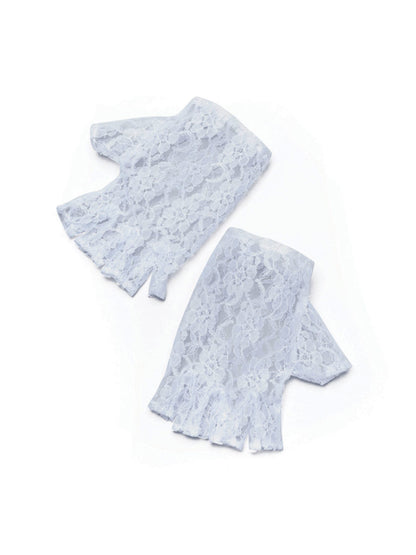 Short Lace Fingerless Gloves