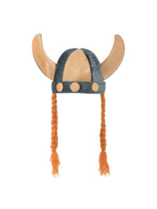 Viking Helmet Soft with Plaits