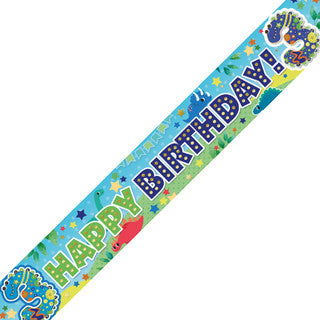 Happy 3rd Birthday Dinosaur Banner