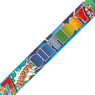 Happy 7th Birthday Robo-fighters Banner