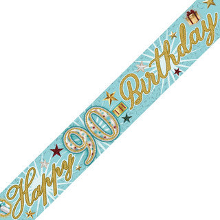 Happy 90th Birthday Celebration Banner
