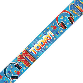 Happy 11th Birthday Cool Headphones Banner