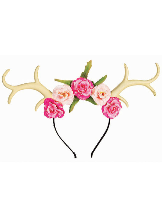 Deer Antlers and Flowers