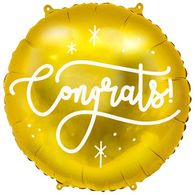 Congrats Gold 18" Foil Balloon