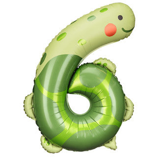 Giant Air Filled Foil Number Balloon Pastel Animal (perfect for tower toppers)