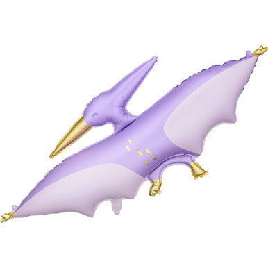 Purple Pterodactyl Dinosaur Supershape Foil Balloon