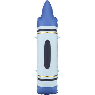 Blue Crayon Supershape Foil Balloon