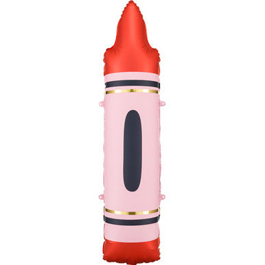 Red Crayon Supershape Foil Balloon