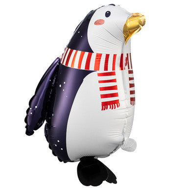 Penguin Walkies Supershape Foil Balloon