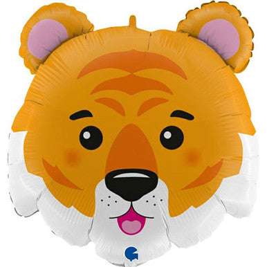 Cute Tiger Head Supershape Foil Balloon