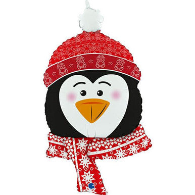 Penguin Head Supershape Foil Balloon
