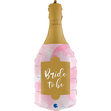 Bride to Be Champagne Bottle Supershape Foil Balloon