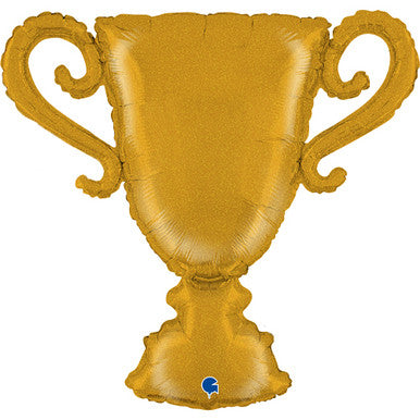 Glitter Gold Trophy Supershape Foil Balloon